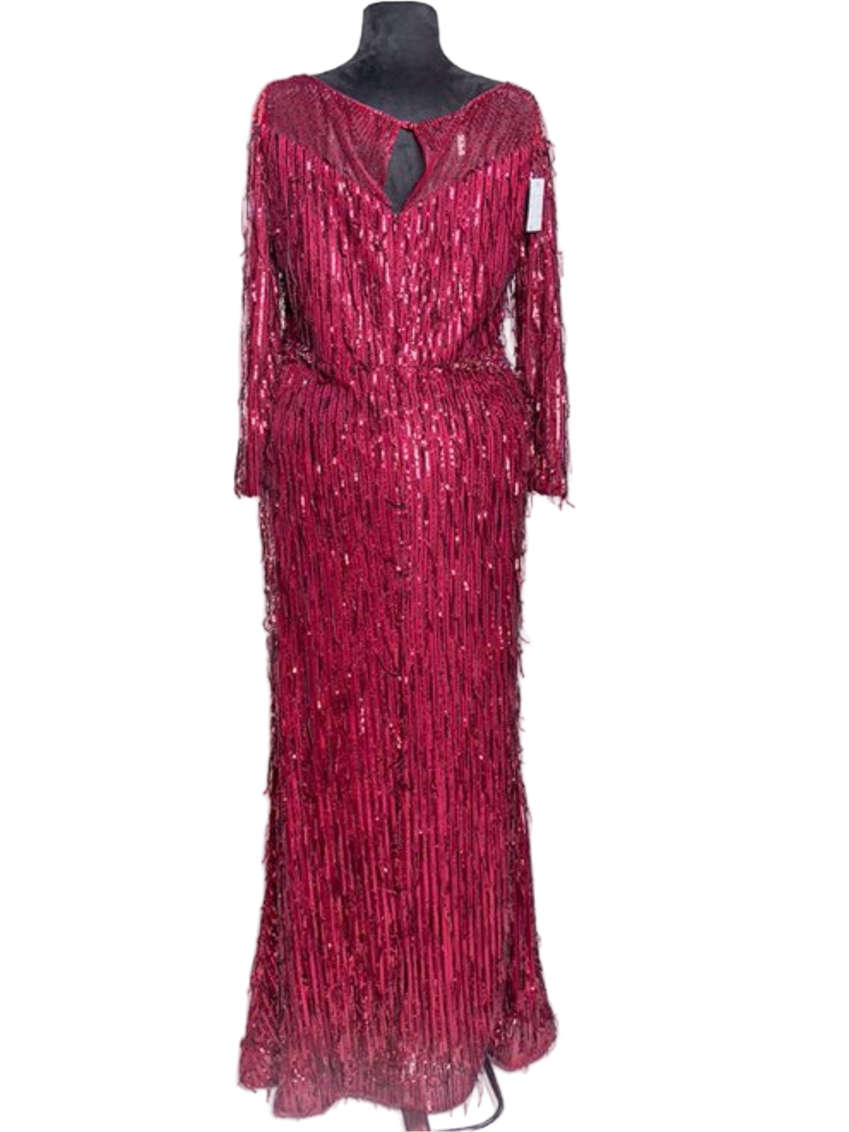 Long Sleeve Tussels Party Anniversary Dress