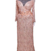Long Sleeve Tussels Party Anniversary Dress