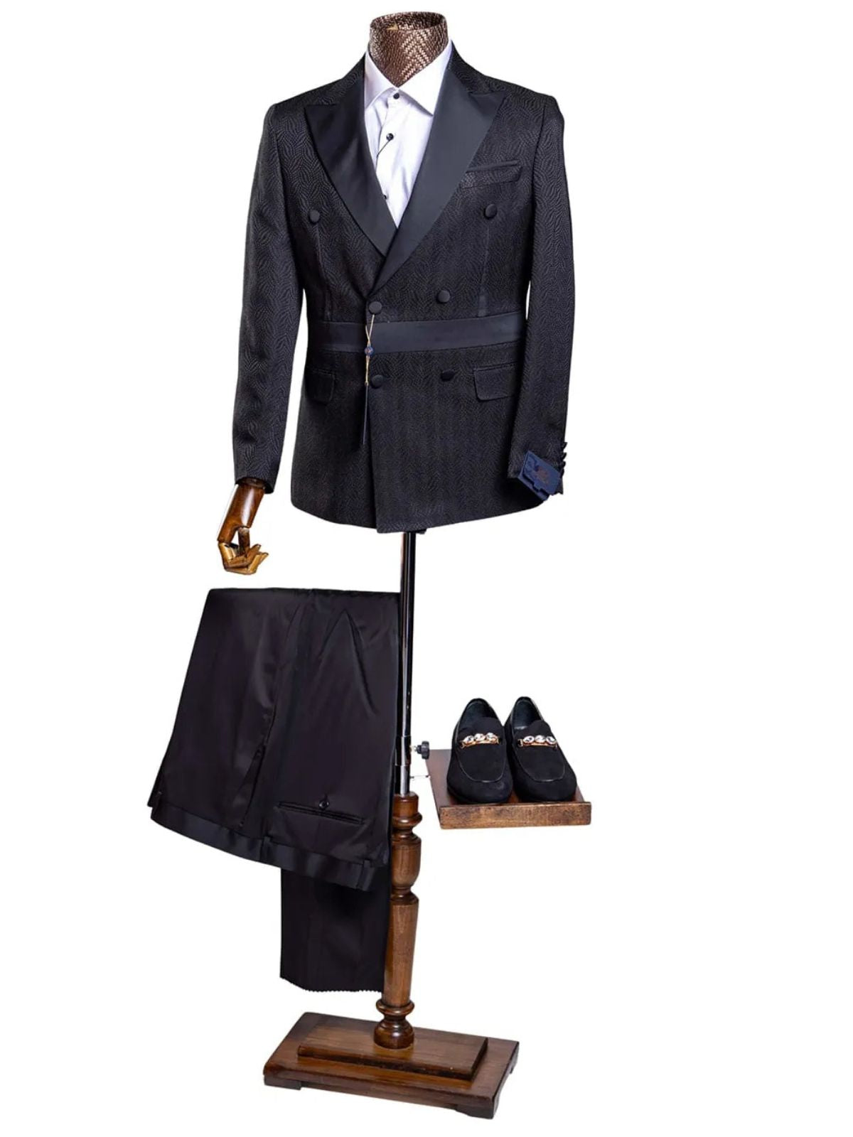 Marco Lorenzo Men’s 2pc Slim Fit Double Breasted Suit Set