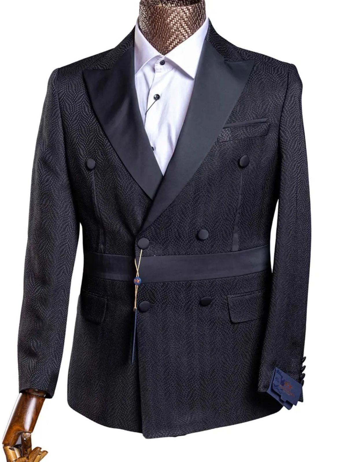 Marco Lorenzo Men’s 2pc Slim Fit Double Breasted Suit Set