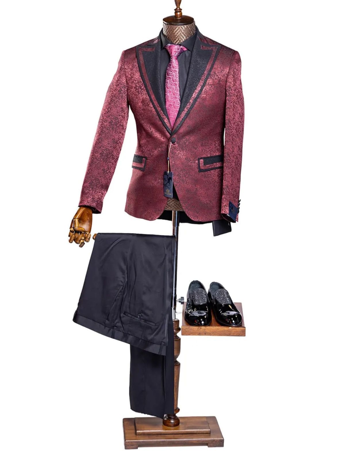 Marco Lorenzo Men’s 2pc Stylish Slim Fit Suit Set