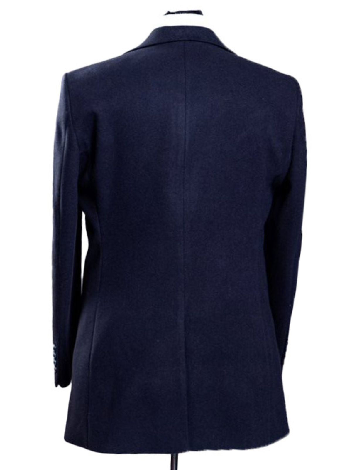 Marco Lorenzo Single Breasted Dark Colors Men’s Trench Coats Waist Coats