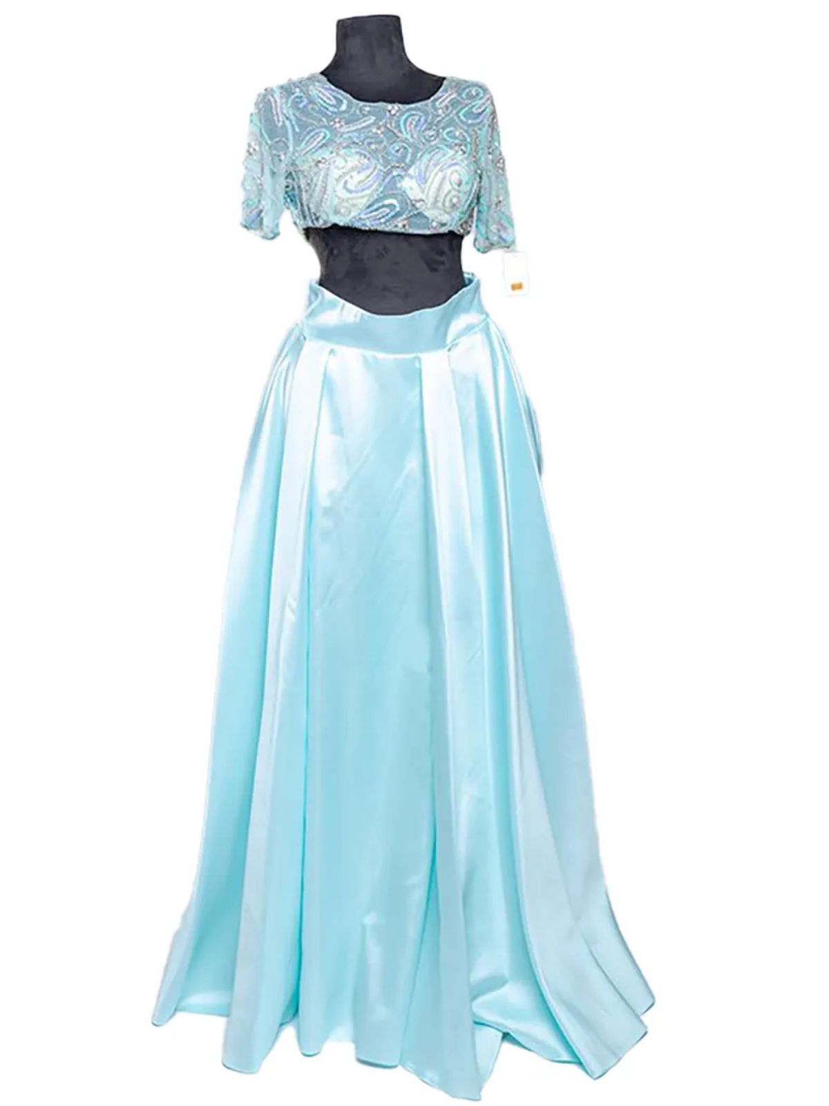 Maxi Skirt and Crop Top Blouse Party Cocktails