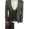 Men’s 3pc Slim Fit Checkered Pattern Suit Sets