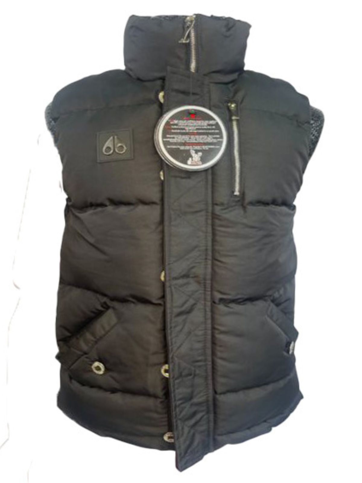 Men’s Casual Full Zipper Stand Collar Padded Vest Coats Puffer Sleeveless Jackets