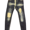 Men’s Faded and Ripped Skinny Fit Jeans Pants