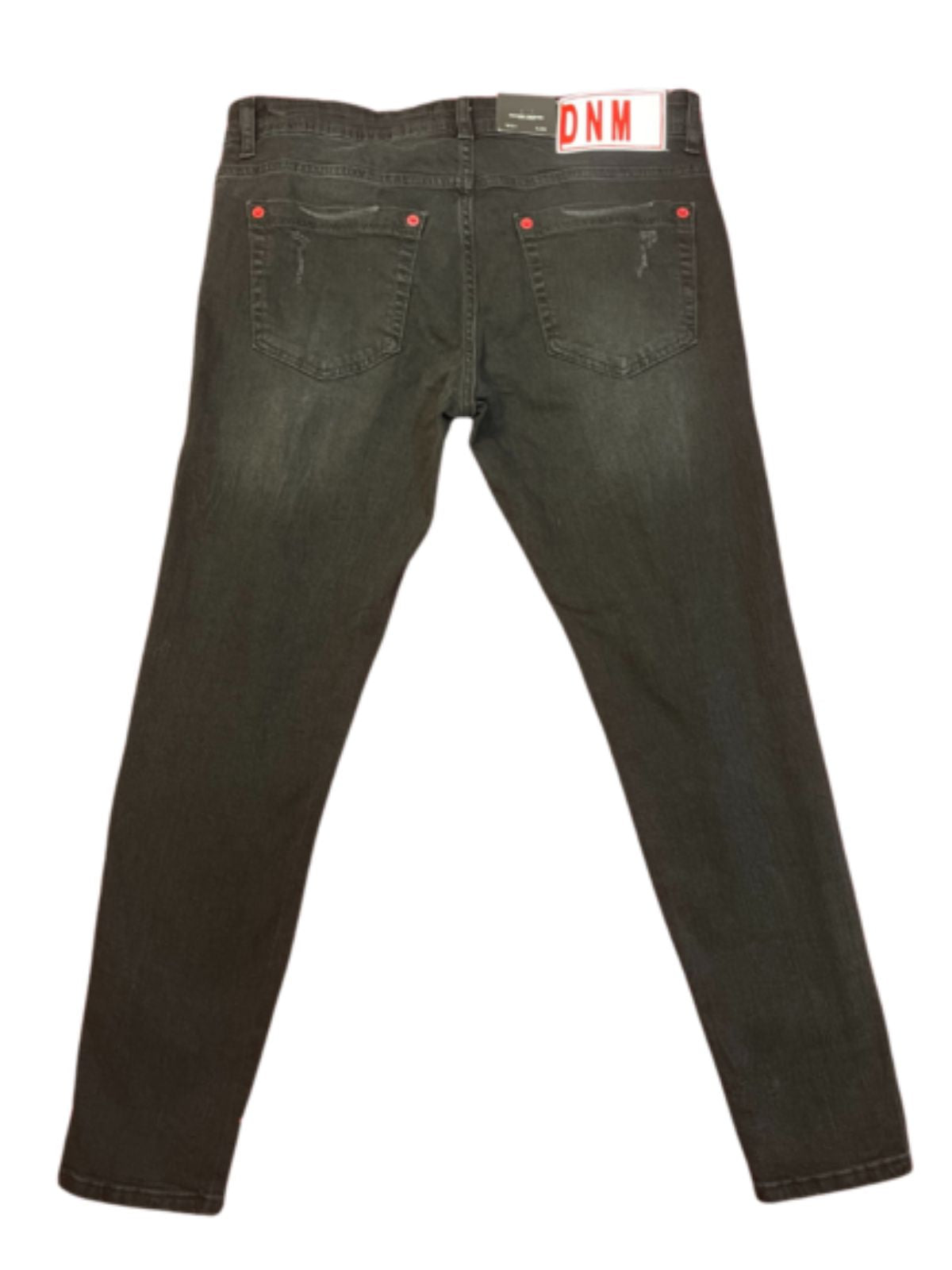 Paint Splattered Black Ripped Skinny Jeans