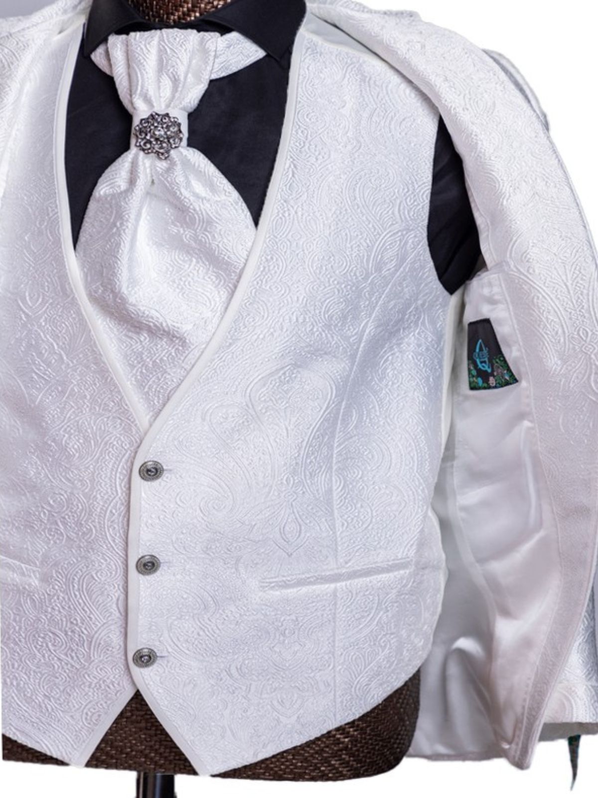 Quesste Men’s 4pc Piece Jodhpuri Wedding Suit Set