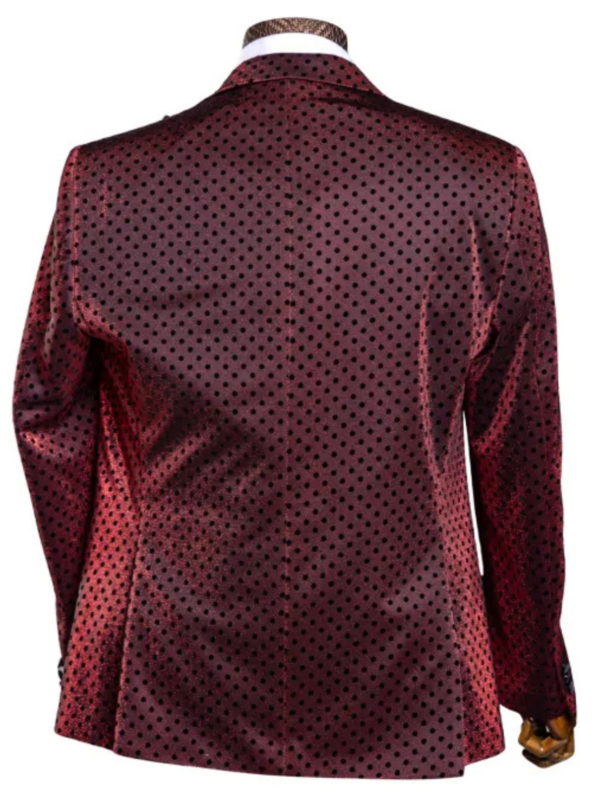 Rabin Men’s 3pc Polka Dot Slim Fit Suit Set