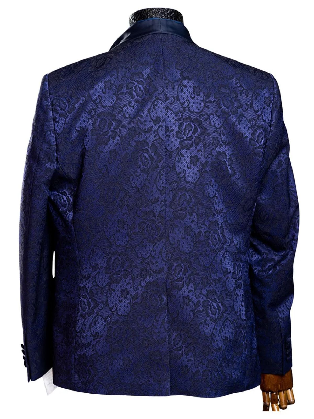 Rabin Men’s 3pc Slim Fit Flowery Pattern Blazer Suit Set