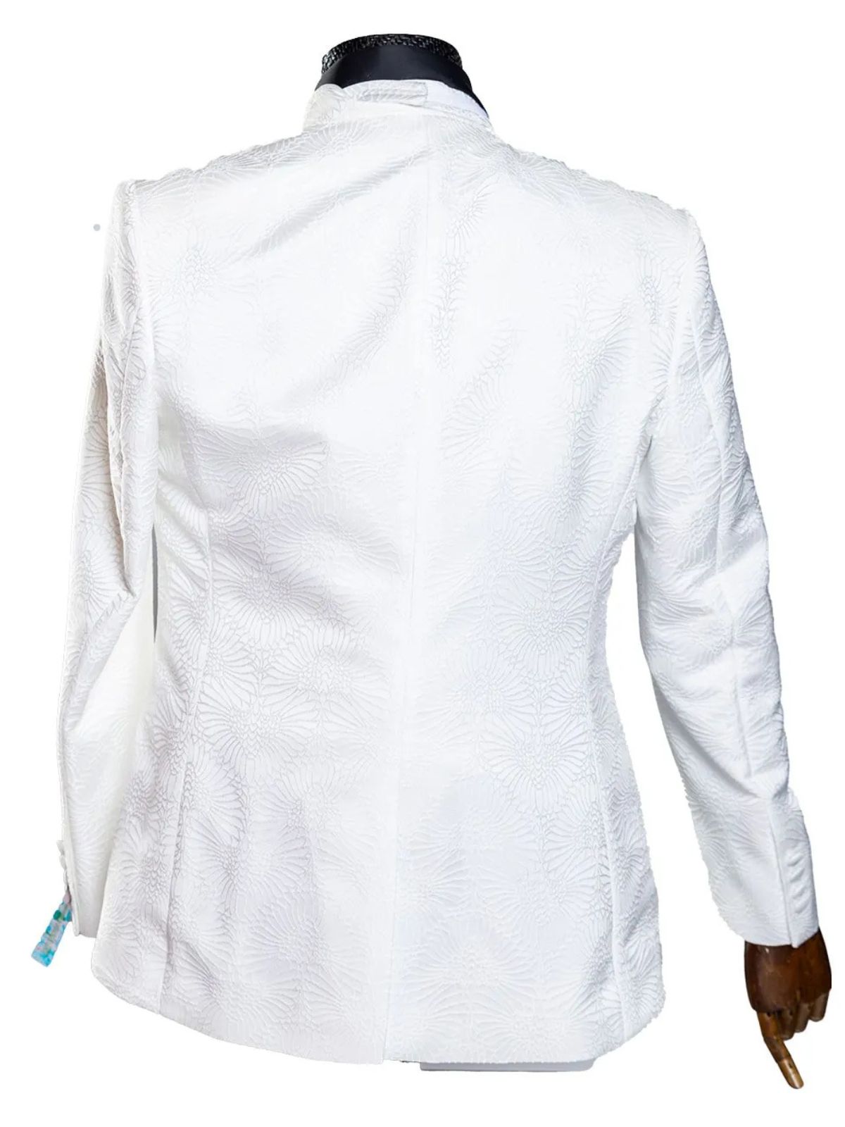 Rabin Men’s 3pc Slim Fit Stylish Beaded Collar Wedding Suit