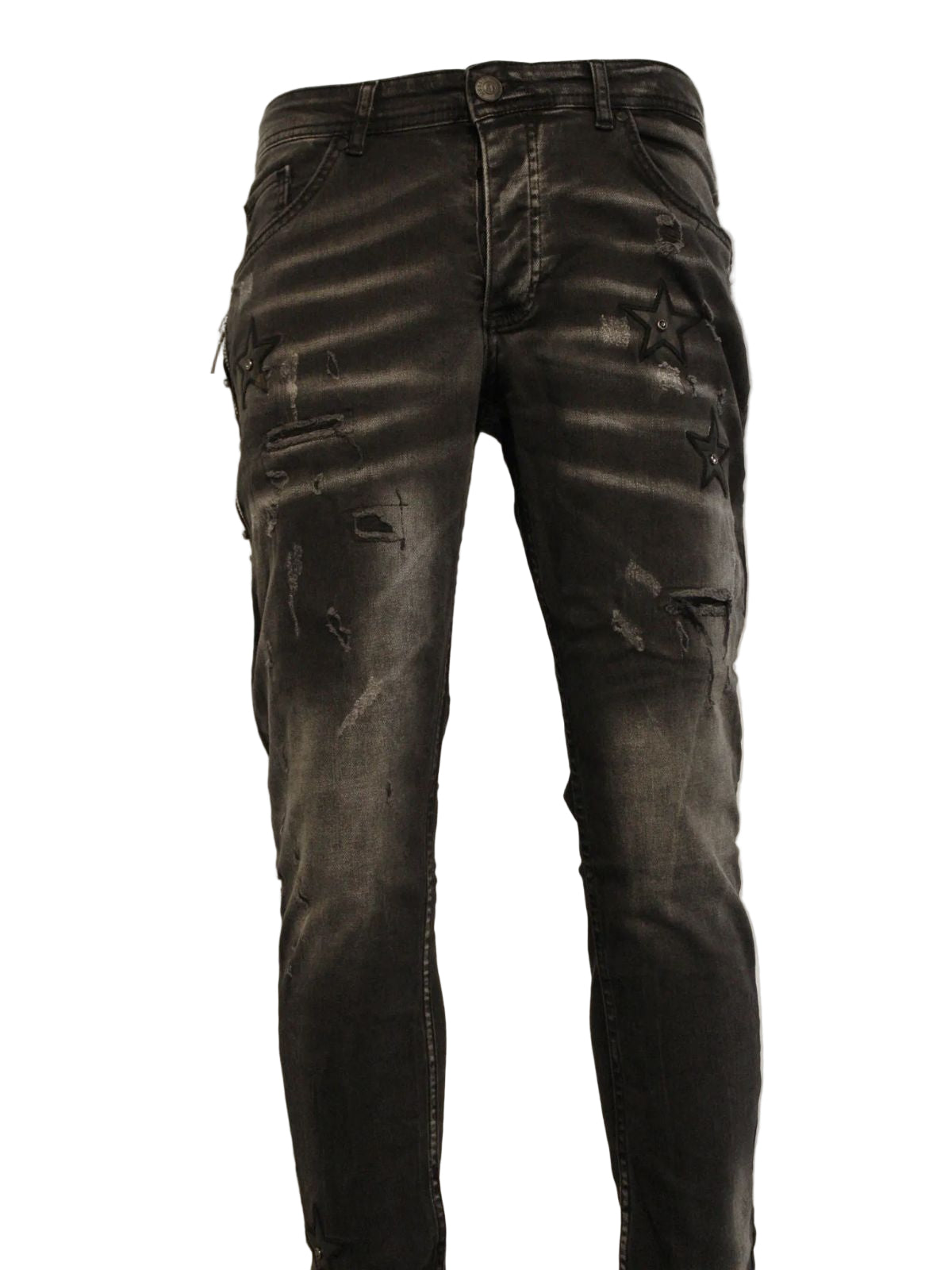 Rockstar Distressed Slim Fit Jeans