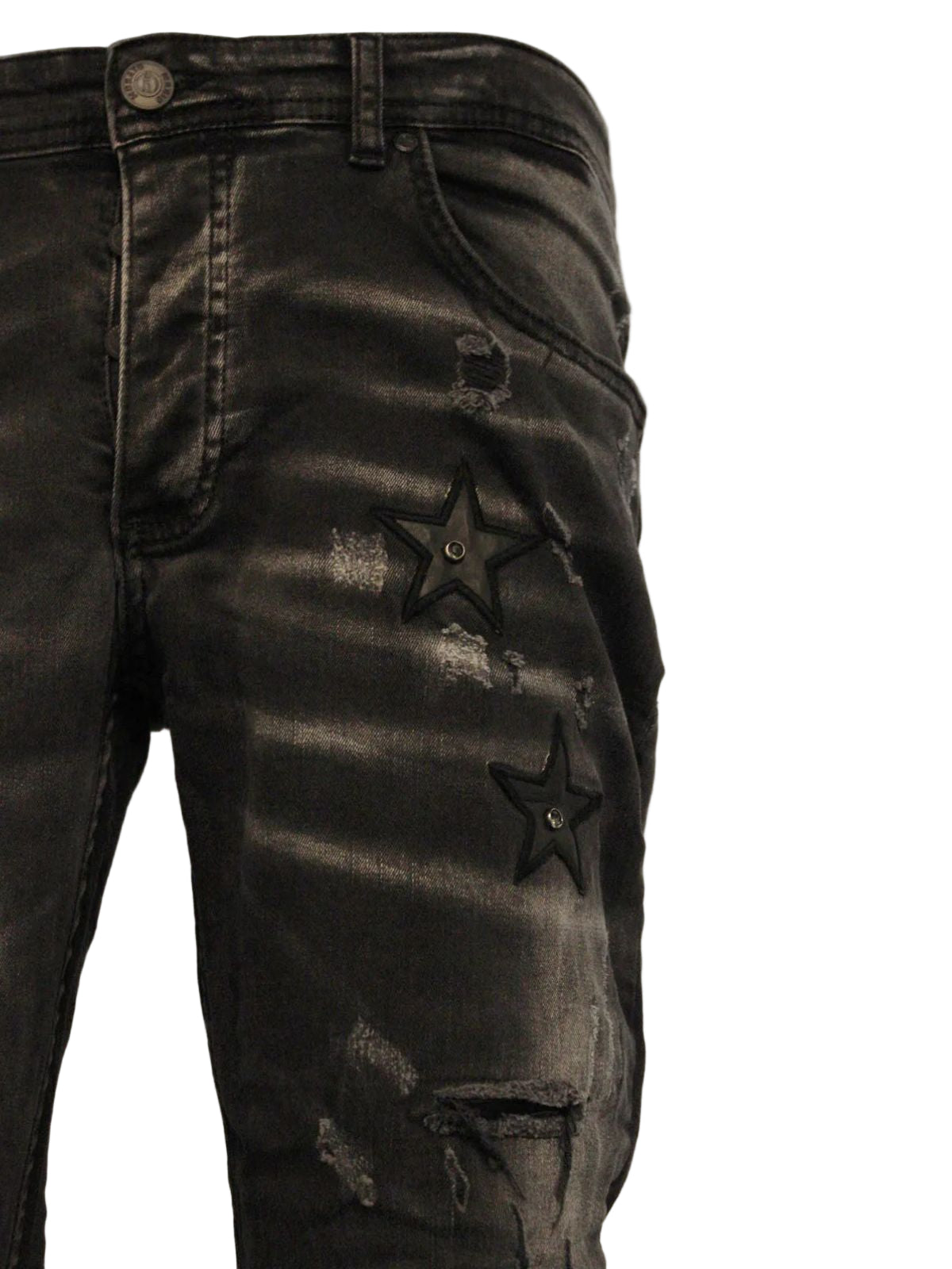Rockstar Distressed Slim Fit Jeans
