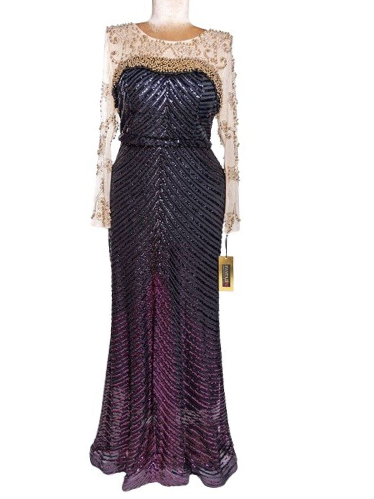 Sequenced Sequin Beaded Party Anniversary Prom Dress