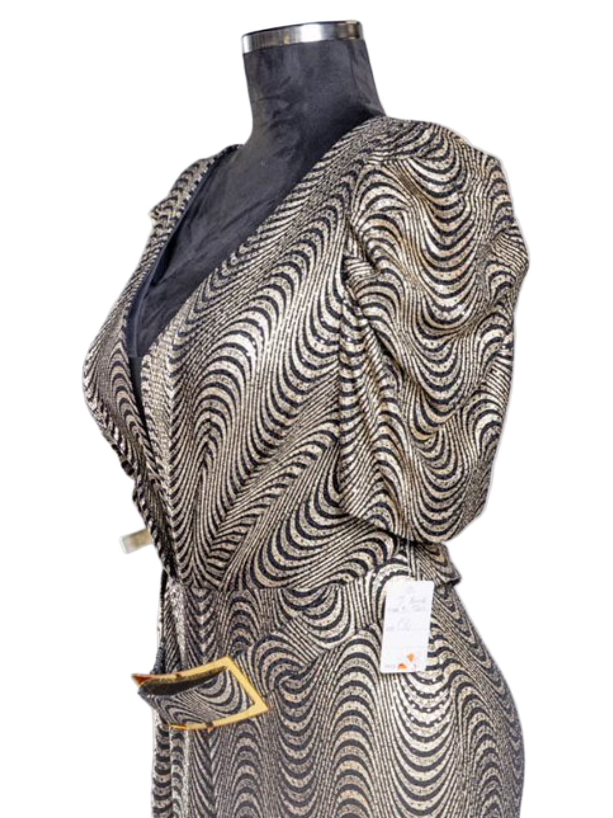 Silver Lining Stretchy Fit Floor Length Dress