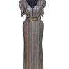 Silver Lining Stretchy Fit Floor Length Dress