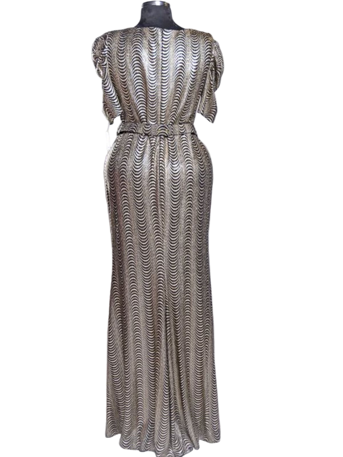 Silver Lining Stretchy Fit Floor Length Dress
