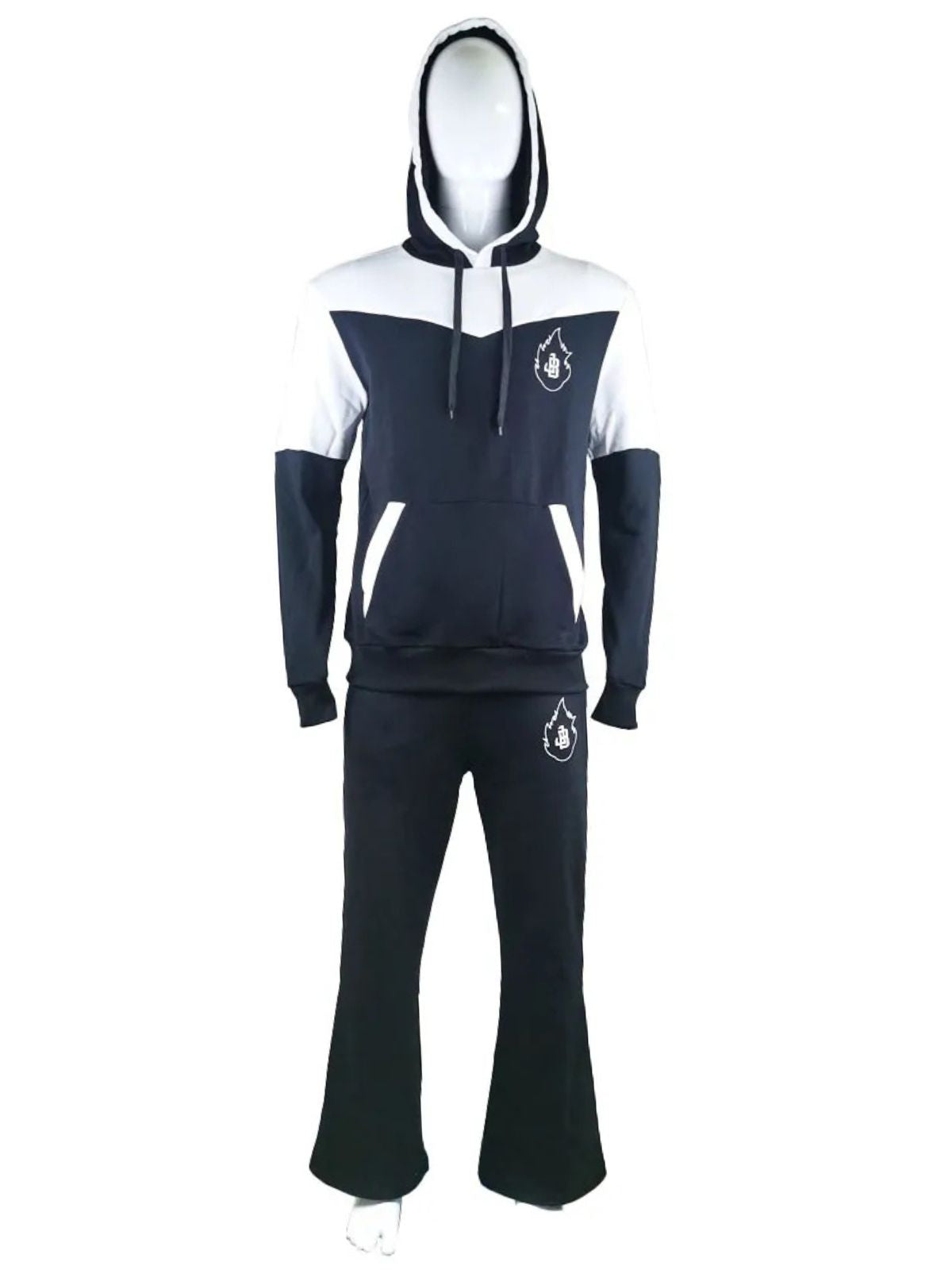 Stylish Unisex White and Black Tracksuit with JB Logo