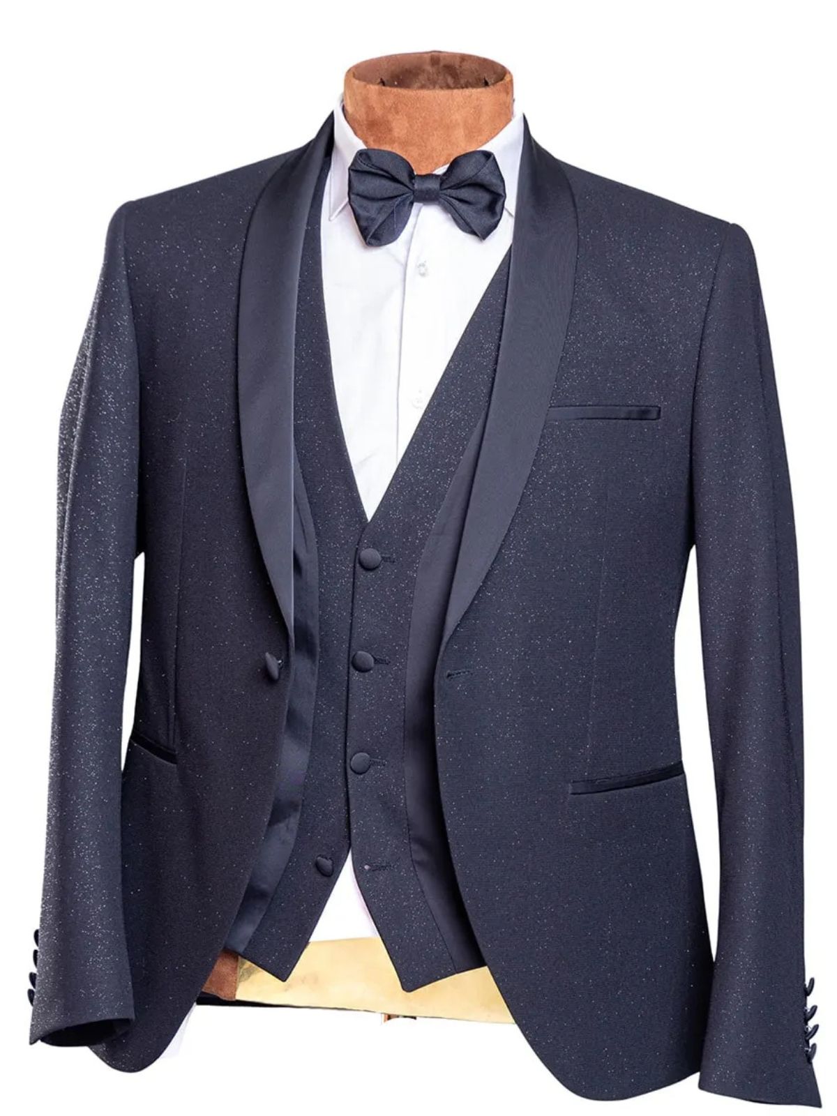 Tadece Black Glittery 3pcs Suit Set