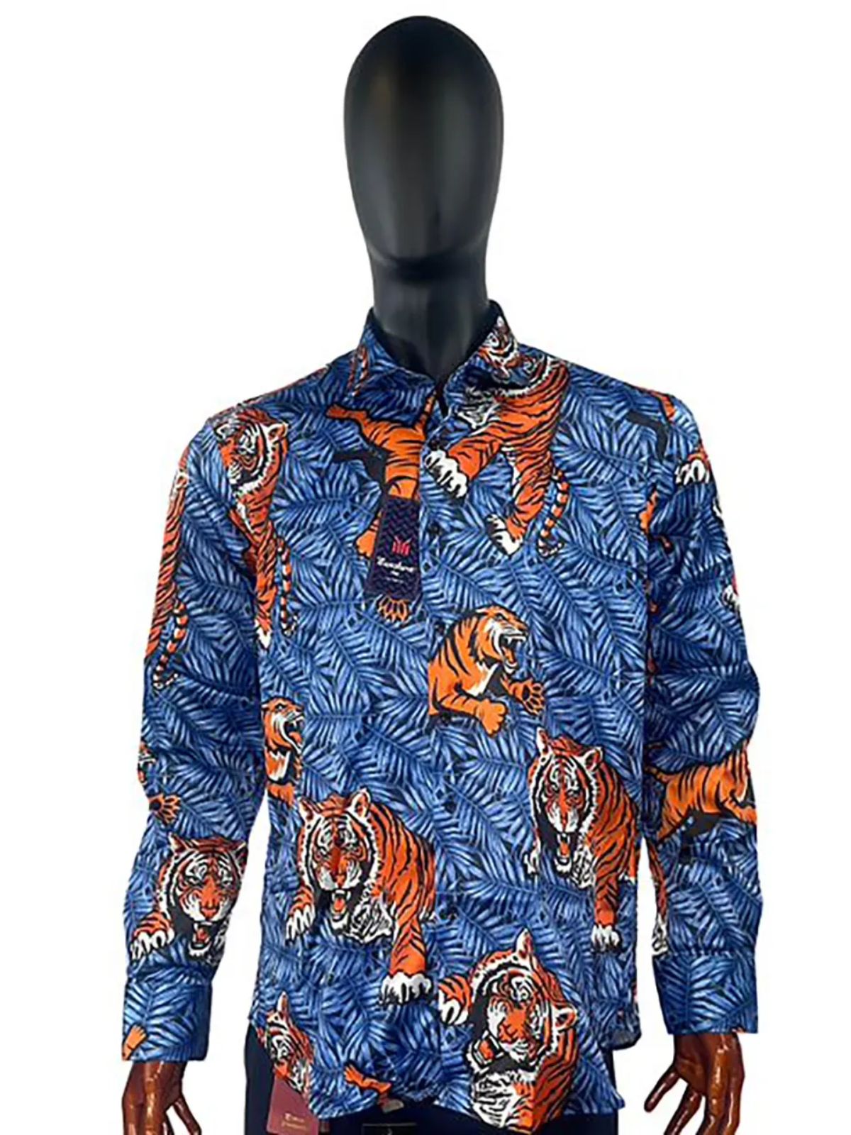 Tiger Leafy Print Party Shirt