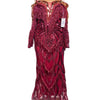 Tussles Off Shoulder Dress with Glass Beads