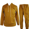 Two-Piece Embedded Striped Sweat Suit