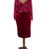 Velvet Dress with Sheer Sparkly Lace and Diamond Embellishments