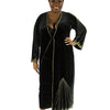 Velvet Ladies’ Abaya/Agbaya Lightweight Long-sleeved Kaftan Maxi Dress