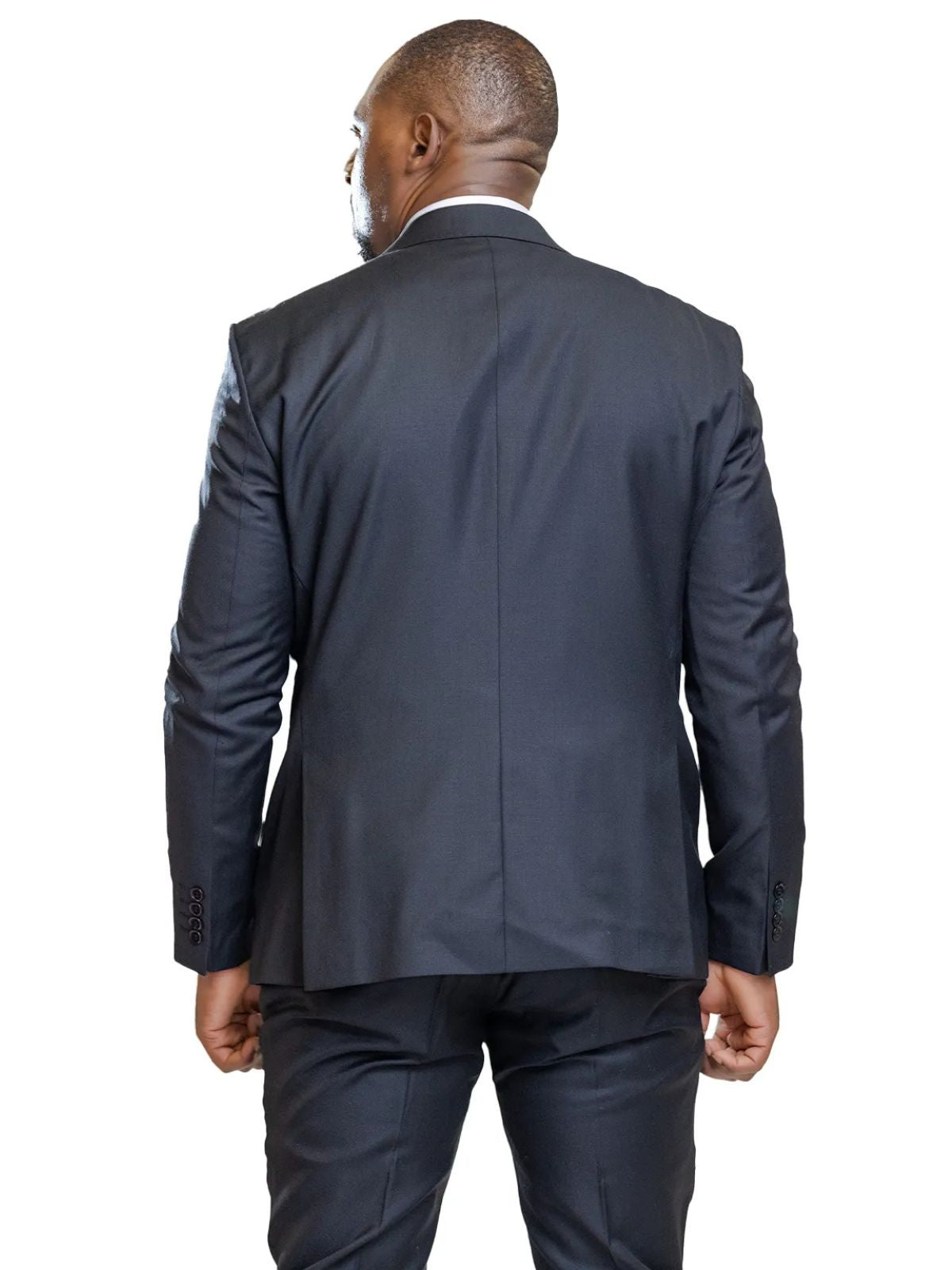 A JB 100% WOOL Black Single Breasted Suit - Image 3