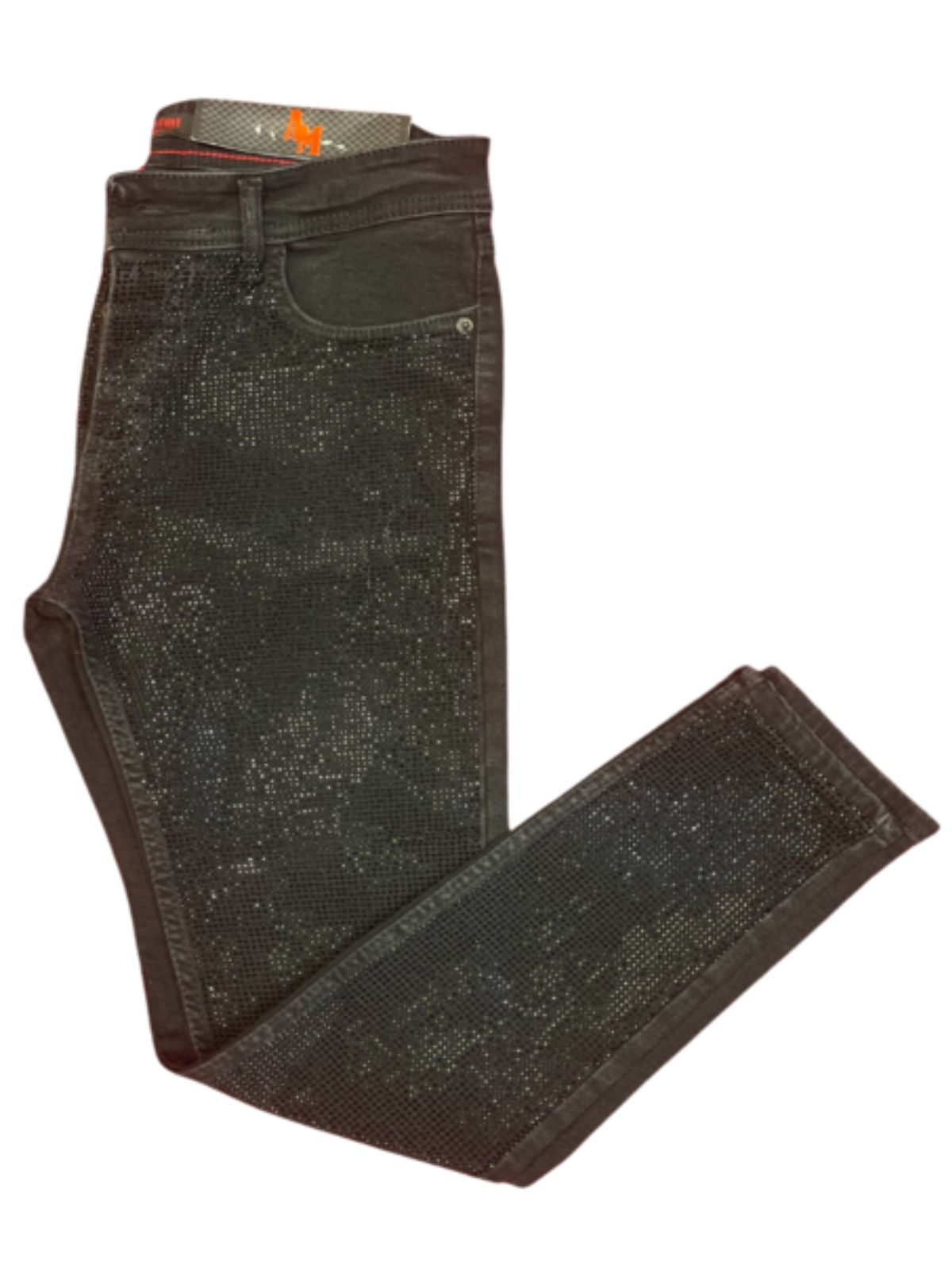 All Black Bling Skinny Fit Jeans - Image 2