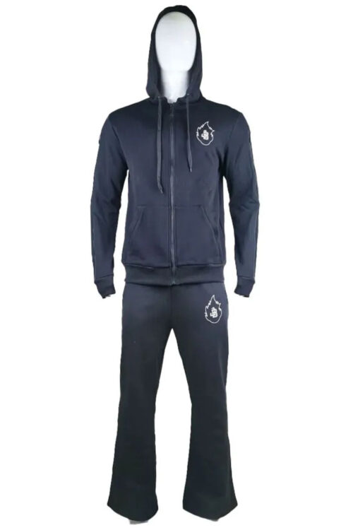 Evaluate the Ultimate Stylish Unisex Black Tracksuit