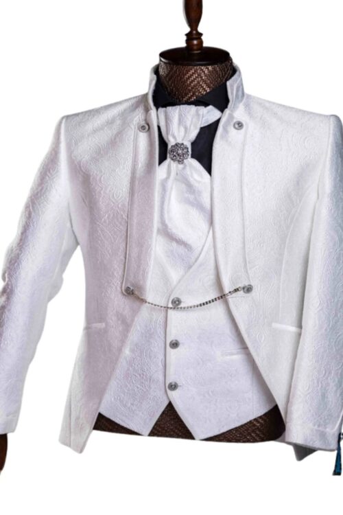 Quesste Men’s 4pc Piece Jodhpuri Wedding Suit Set
