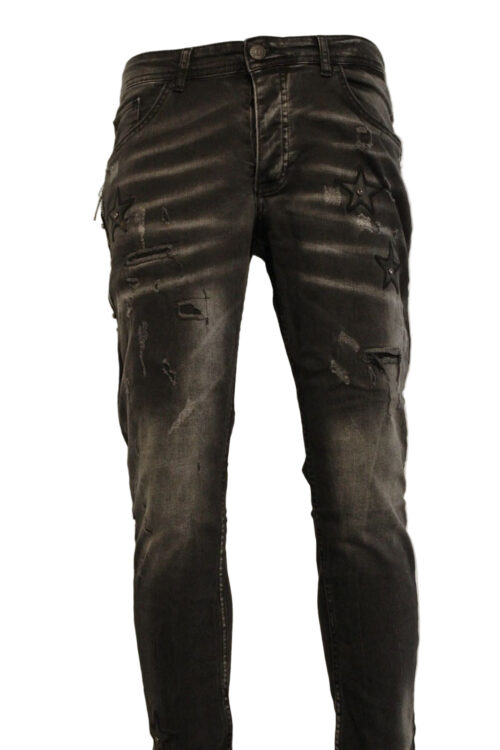 Rockstar Distressed Slim Fit Jeans