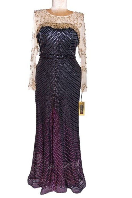 Sequenced Sequin Beaded Party Anniversary Prom Dress