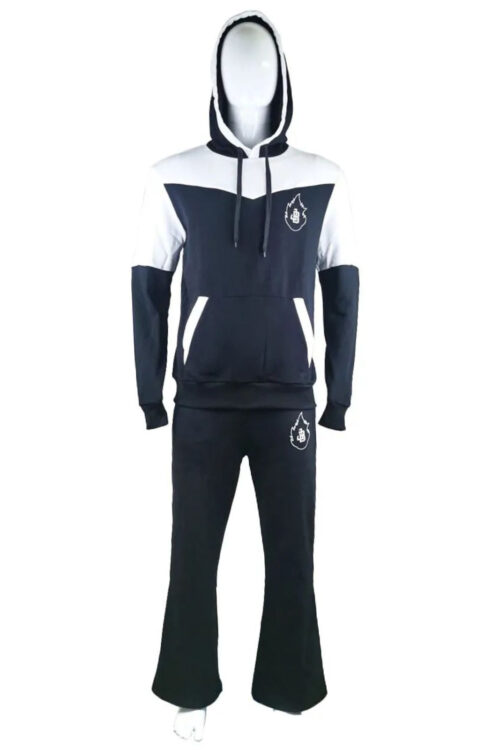 Stylish Unisex White and Black Tracksuit with JB Logo